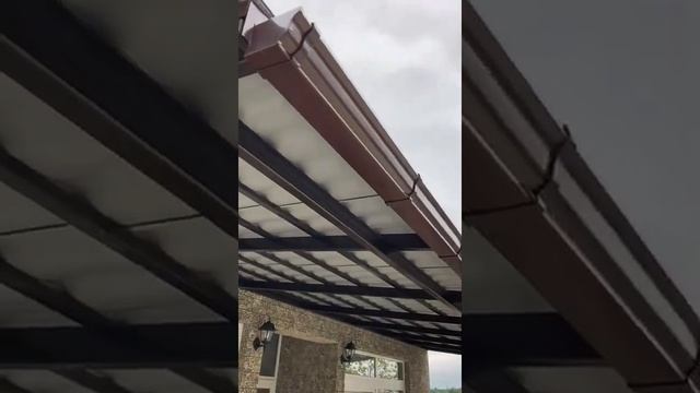 навес из металлочерепицы Адлерский р-н с. Нижняя Шиловка