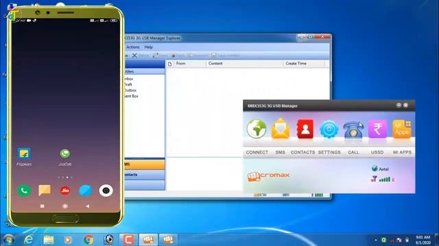 How To Send And Receive SMS From Pc/Computer/Laptop To Mobile (Without Internet)