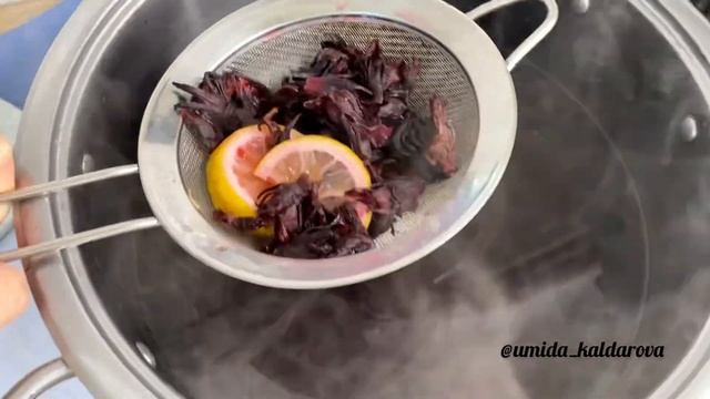 НАПИТОК ИЗ КАРКАДЕ.Каркадемен САЛҚЫН Сусын.Охлаждающий Напиток.Казакша рецепт