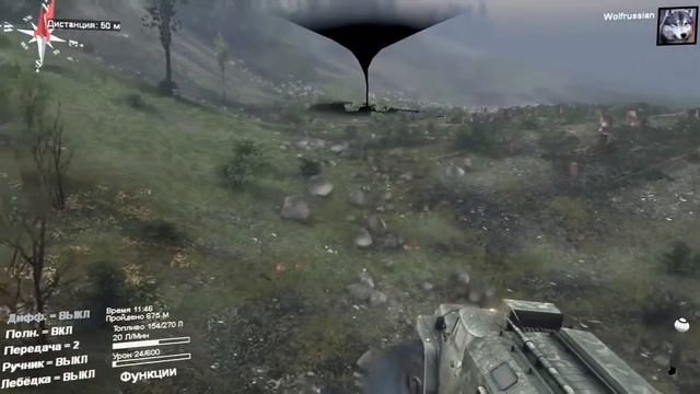 Spintires исследуем новую карту Холм перевернул Урала