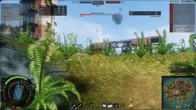 M1A2. Затерянный остров. Танкуем всех и сливаемся.