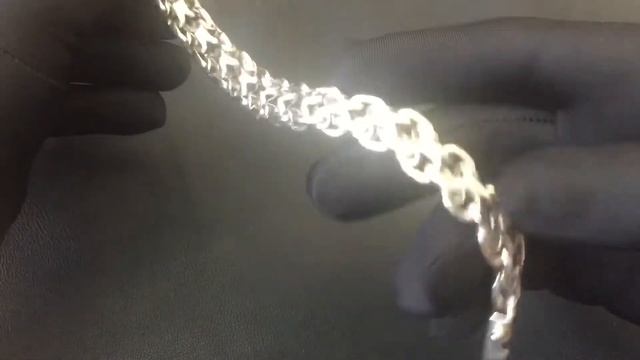 Серебряный браслет «Двойной Московский Бит»