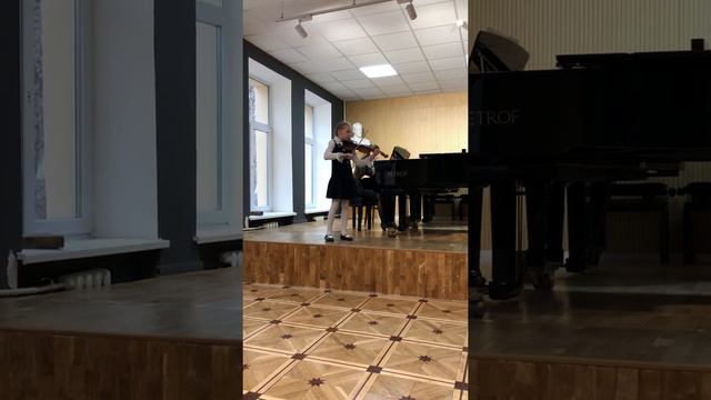 Марш, И.С. Бах, Скрипка, Белова Елена, 9 лет