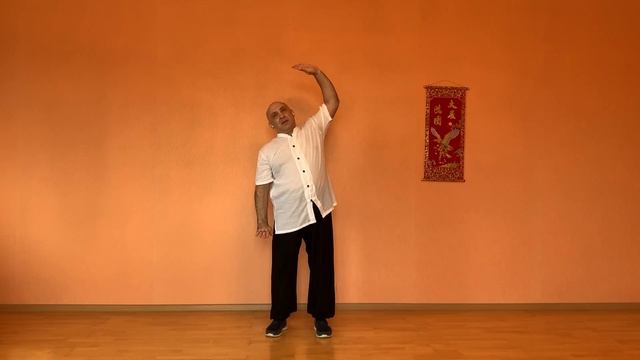 Форма №3  Поднимая одну руку, регулируем медианы селезенки и желудка