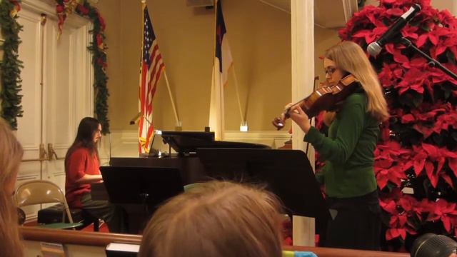 Ave Maria By Franz Schubert.  Played By Brittany (violin) And Jarod (piano) Christmas Eve