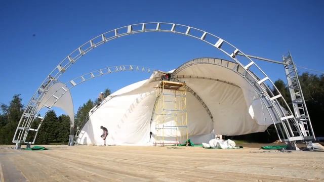 Монтаж шатра Роял Тент.