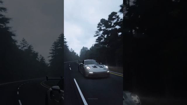 Кино монтаж на автомобиле Porsche 911 Turbo S RS