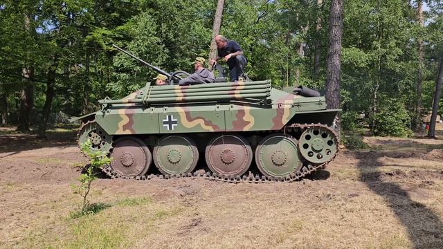 Bergepanzer 38(t) Hetzer With 2cm Flak 38 Start Up And Drive Off At Militracks 2023