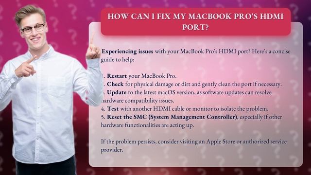 How Can I Fix My Macbook Pro's HDMI Port?