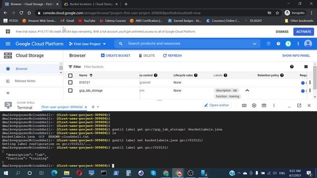 GCP изучаем Gsutil