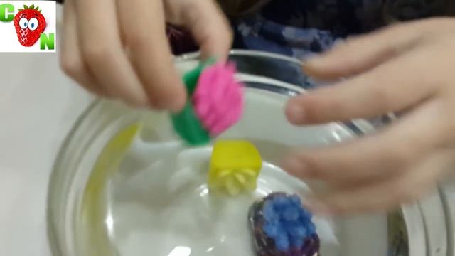 Растущие растения в воде резиновые игрушки.Growing Plants In Water Rubber Toys.