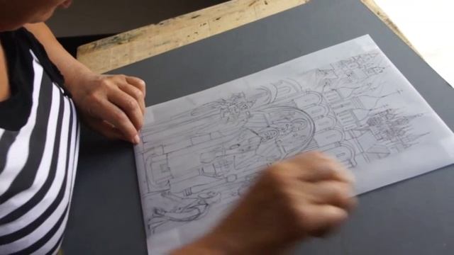 Школа офорта Людмилы Юга_Калька, форма, гравировка