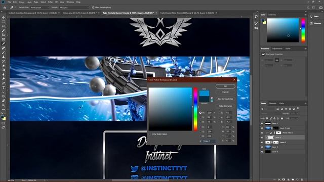 FREE YOUTUBE BANNER TEMPLATE! | How To Make A 3D BANNER Using PHOTOSHOP
