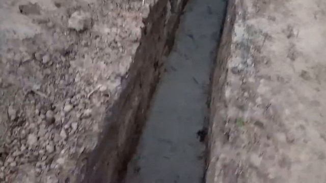 Траншея ,для фундамента, копаем своими руками №1