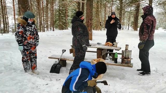 Воскресная поездка на снегоходах в лес. Polaris WT LX, Irbis SF150, Irbis SF200