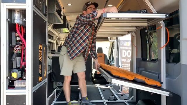 VanDOit “DO” Model Drop-Down Bed Platforms - Ford Transit Camper Van