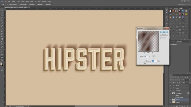 3D Hipster Text Effect | Photoshop Tutorial