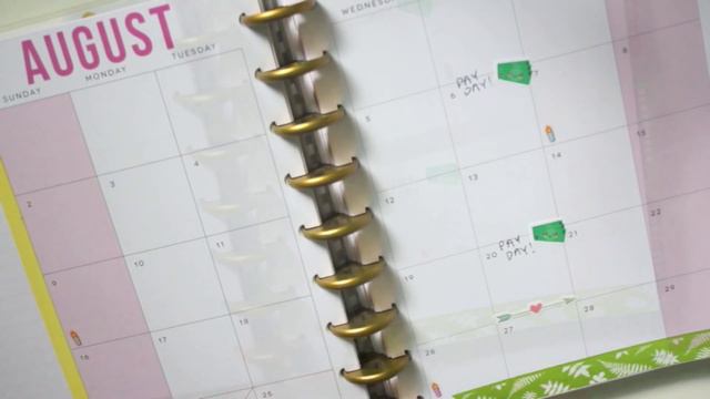✏ Plan With Me: Happy Planner Monthly (August 2015)