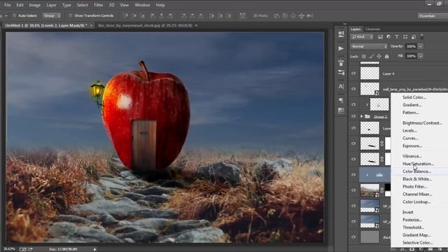Photoshop Manipulation Tutorial - Apple House