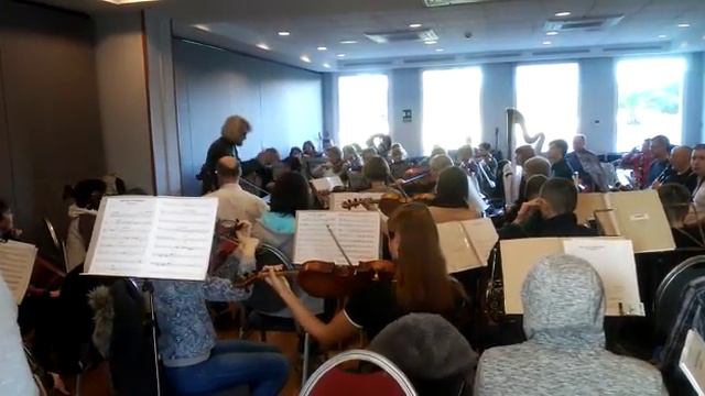 Академический симфонический оркестр Самарской филармонии начал репетиции в Барселоне