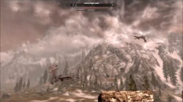 Skyrim-Epic Dragon Fight