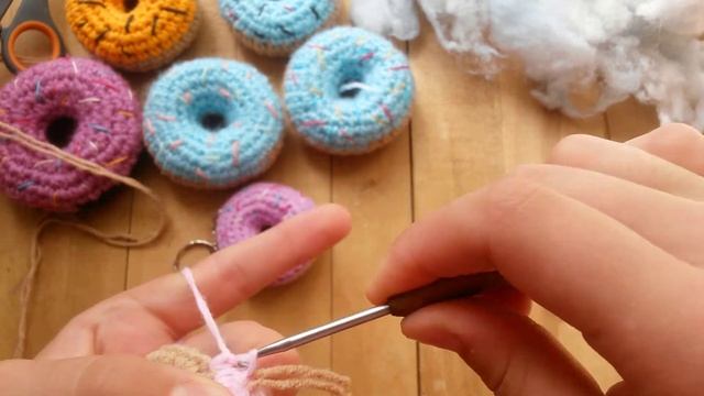Мастер класс на пончик\Мк пончик крючком