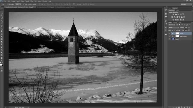 Photoshop Tutorial: Advanced Black And White Effect -HD-