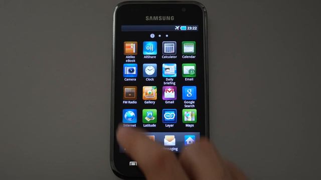 using the samsung galaxy s like it's 2010!