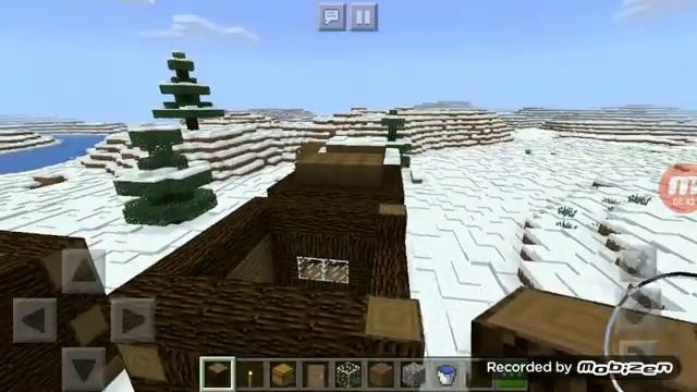Как построит зимний дом жителей в майнкрафте