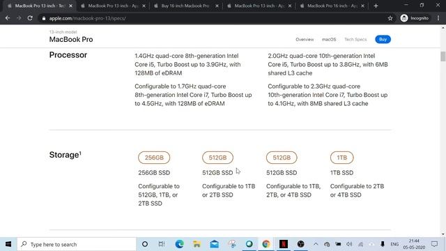 New Macbook Pro 13 Inch 2020