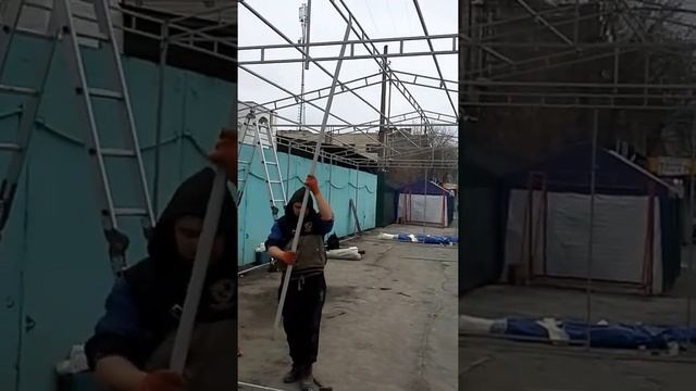 Разборная металлическая палатка