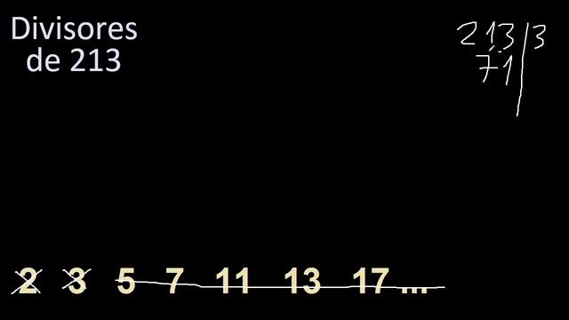 Divisores De 213 , Factores De 213 . Como Hallar El Divisor De Un Numero Ejemplos