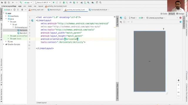 Android LinearLayout || Android LinearLayout Example || Horizontal And Vertical || Android Tutorial