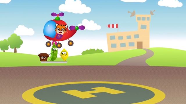 Смешная еда 2 * Мультик игра для малышей * Счет - Цифры - Фигуры - Цвета - Формы