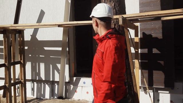 Монтаж фасада в скандинавском стиле
