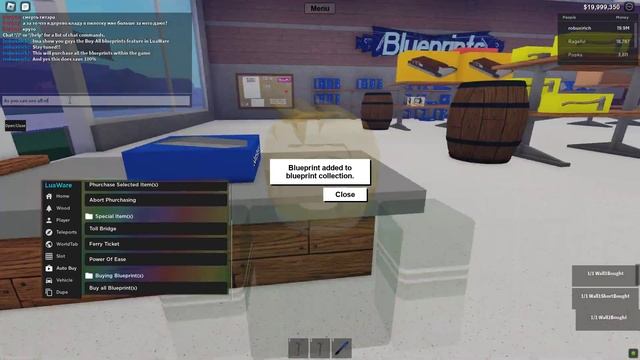 New INSTANT Buy All Blueprints LuaWare Lumber Tycoon 2 Scripts  ROBLOX