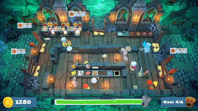 Overcooked! 2 - Night Of The Hangry Horde Horde 8 | 4 Player | No Repair
