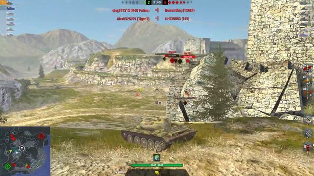 НАПРЯЖЕННЫЙ бой на Т54 / ИГРА ГОЛОВОЙ №13