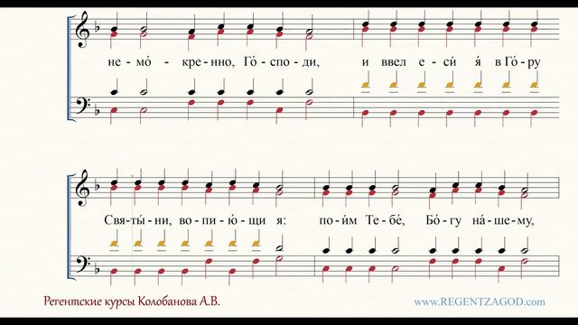 Глас 8, песнь 1, ирмос: 