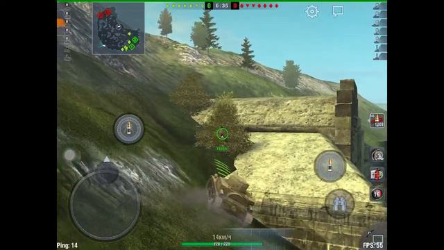 Забираемся на здание на танке T 2 Light, Wot Blitz