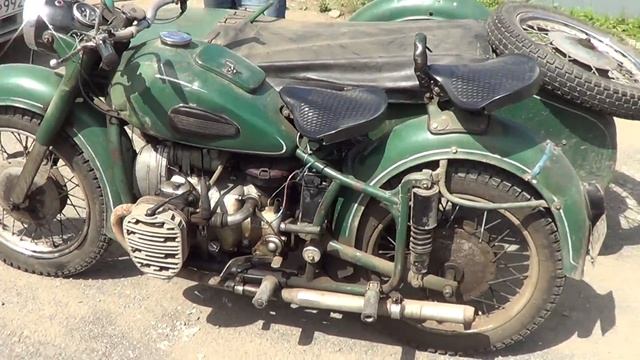 Мотоцикл днепр К-750, первый осмотр, BIKER TV Ачинск 2016