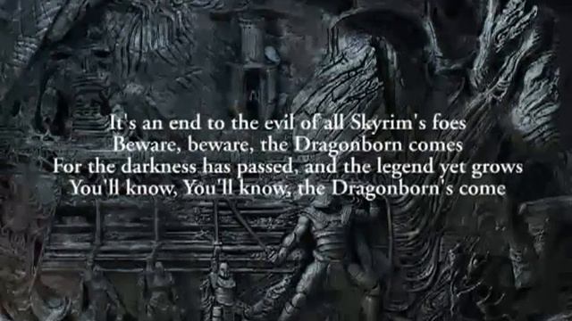 The Dragonborn Comes / Sons Of Skyrim By Malukah (Dovah & English Lyrics)