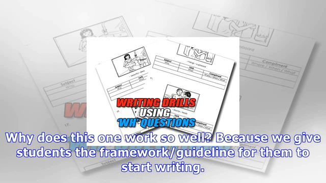 Writing Drills Using Wh Questions Module | Upsr English