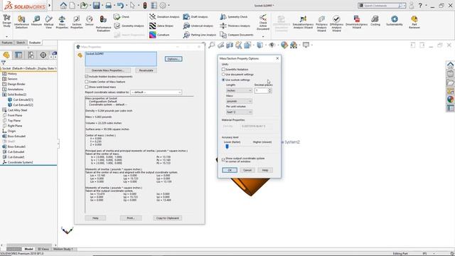 SOLIDWORKS: Mass Properties