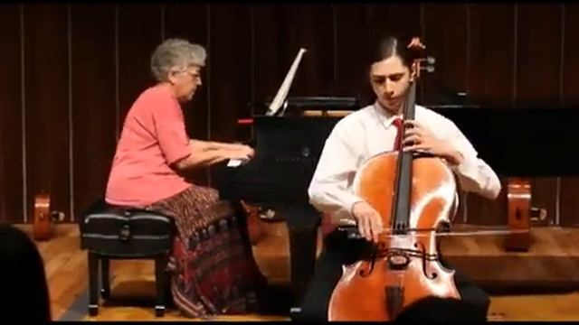 Maynards son Devo playing Cello - Adagio molto expressivo