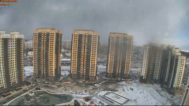 Строительство Переделкино Ближнее. Запись с Web камеры. 16-29 марта 2015