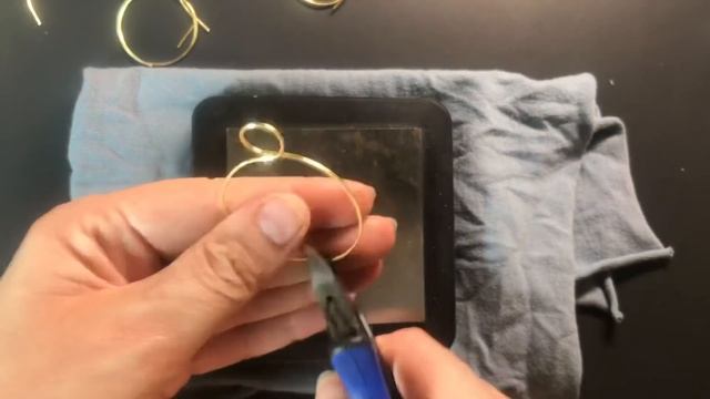 Fake Crushed Opal Pendant Made From Polymer Clay. Wire Work