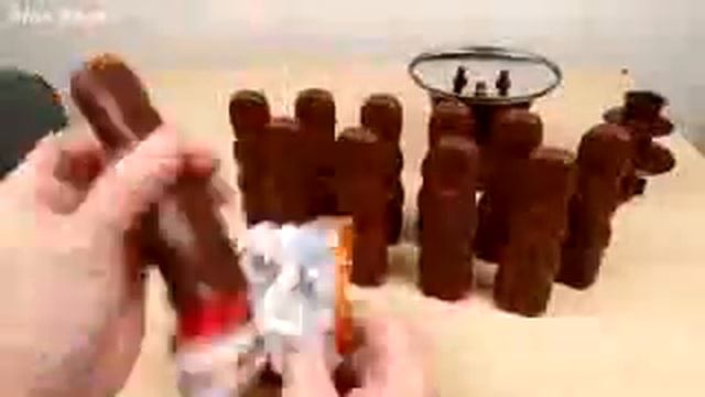 Мини фонтан фонтан из шоколадных зайцев