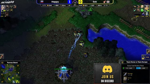 WC3 - [UD] Happy Vs Sok [HU] - Playday 5 - China-Korea-European Championship