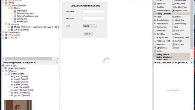 Tutorial Java Netbeans Aplikasi Perpustakaan - Part 1 Login
